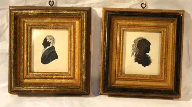 Appraisal: A PAIR OF SILHOUETTES - William and Elizabeth S Ingalby