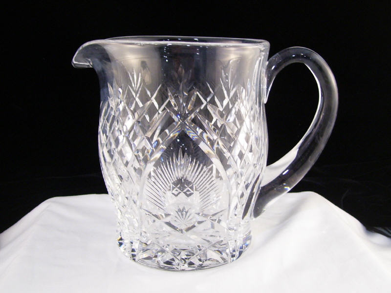 Appraisal: Waterford Pitcher Crystal milk pitcher signed Waterford measures high