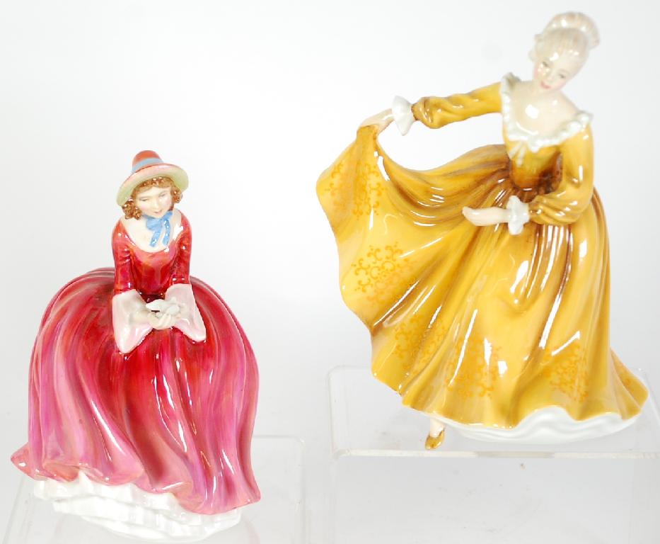 Appraisal: TWO ROYAL DOULTON CHINA FIGURES 'Kirsty' HN and 'Denise' HN