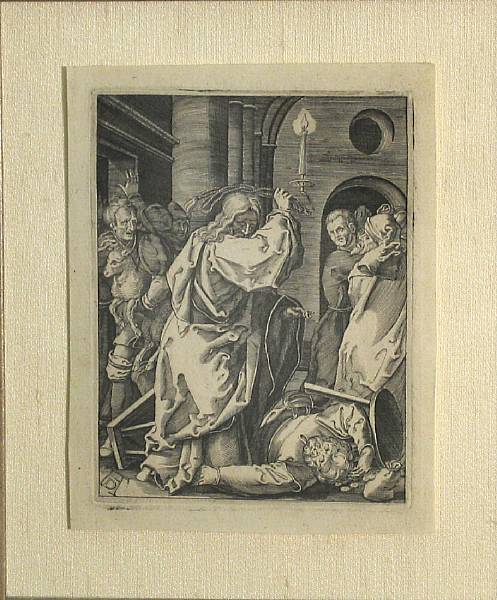 Appraisal: Copy after Albrecht D rer Christ Driving the Money Changers