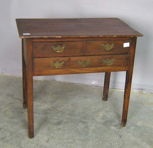 Appraisal: English mahogany dressing table th c h w