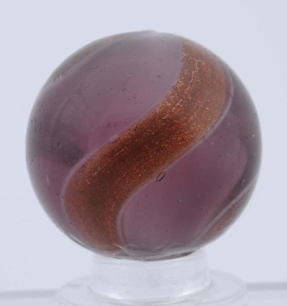 Appraisal: Rare Purple Glass Lutz Marble Hard to find in this