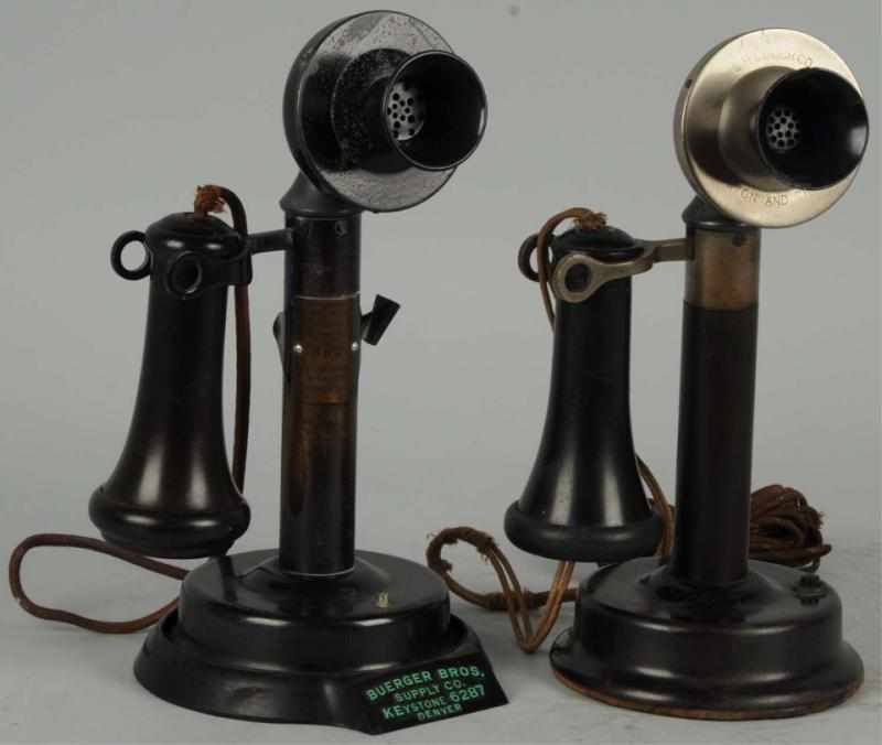 Appraisal: Lot of Manual Candlestick Telephones Circa first is Couch marked