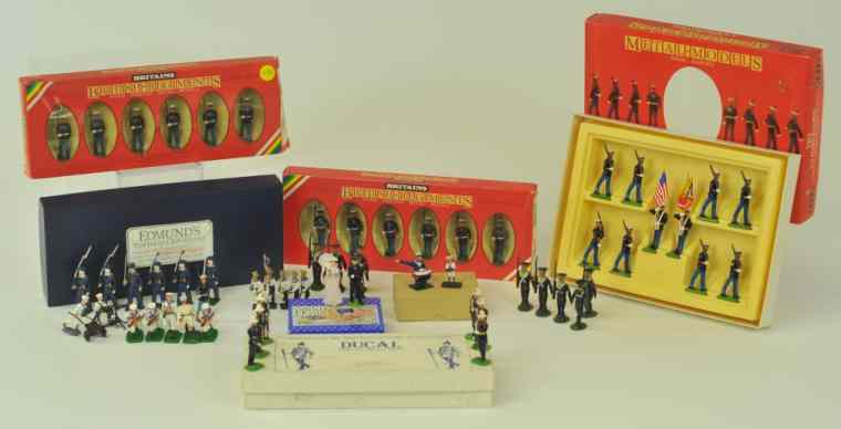 Appraisal: ASSORTED NAVAL SOLDIERS Includes Barclays American Sojer Toys grouping of