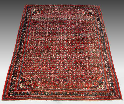 Appraisal: LARGE HAND TIED HAMADAN CARPET Approx ' '' x '