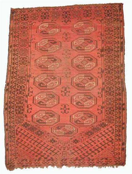 Appraisal: Ersari Namazlyk prayer rug southeast turkestan circa late th century