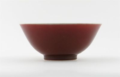 Appraisal: A Chinese sang de boeuf glazed bowl the base with