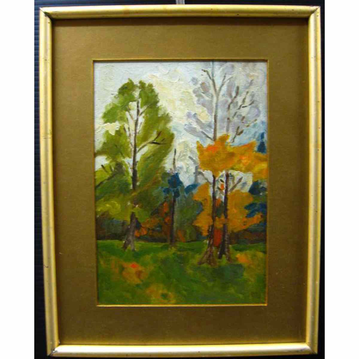 Appraisal: CANADIAN TH CENTURY LANDSCAPE STUDIES THREE OILS - under glass