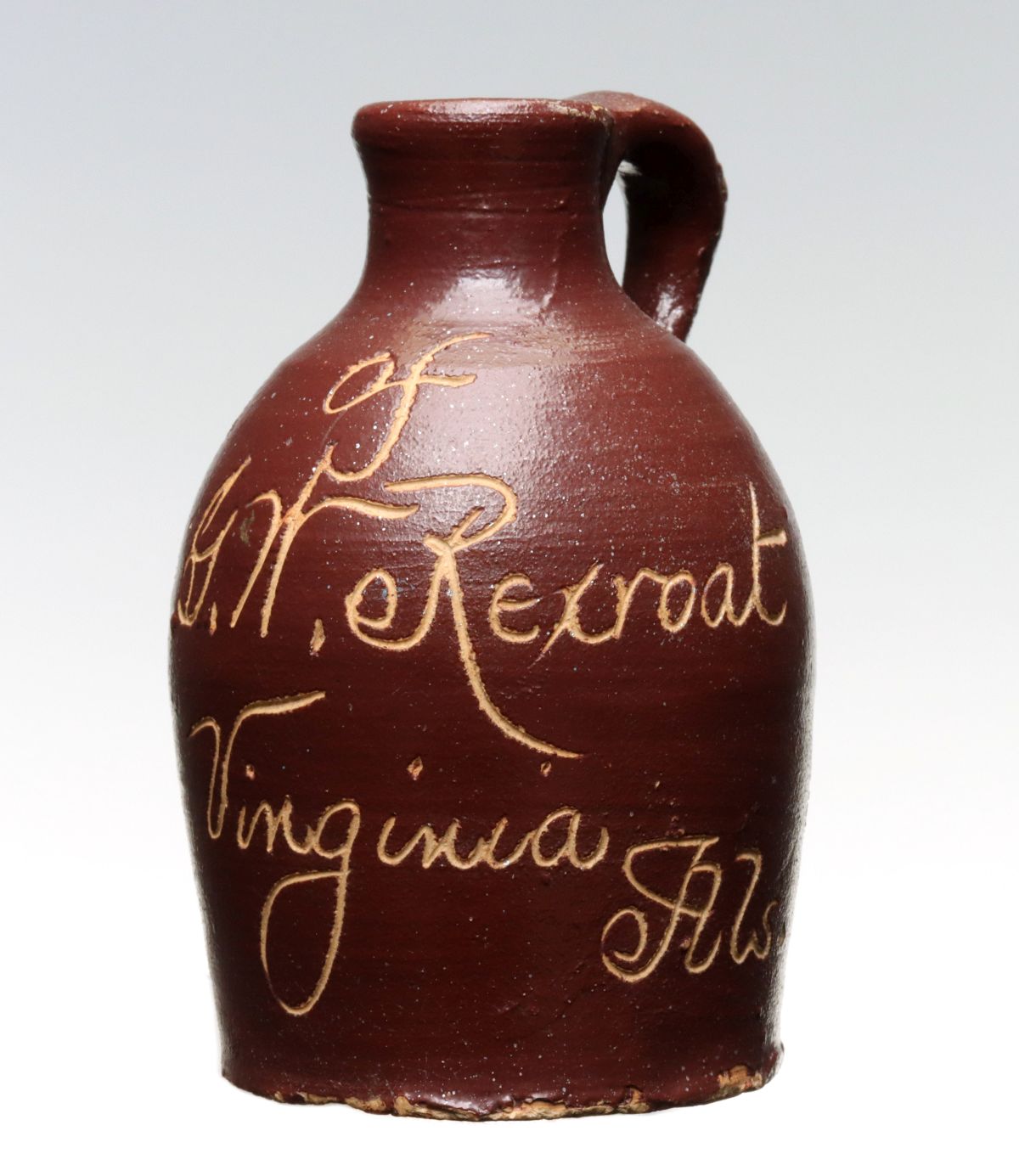 Appraisal: VIRGINIA ILLINOIS STONEWARE MINI JUG