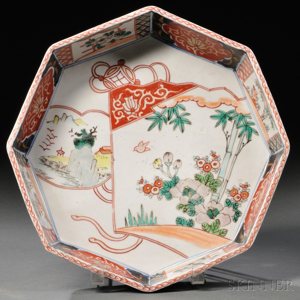 Appraisal: Imari Octagonal Dish Japan th th century octagonal decorated in