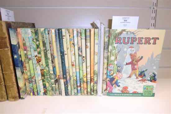 Appraisal: RUPERT BEAR A collection of twenty six annuals - comprising