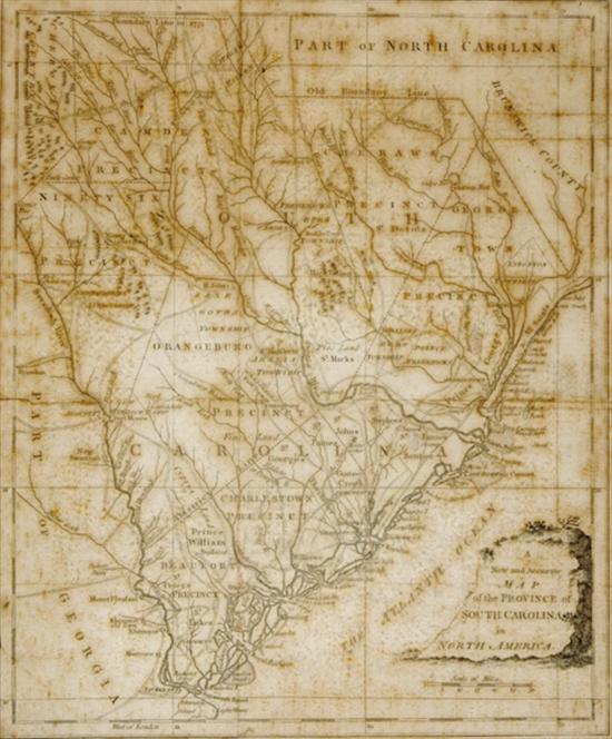 Appraisal: Map of South Carolina in circa June A NEW AND