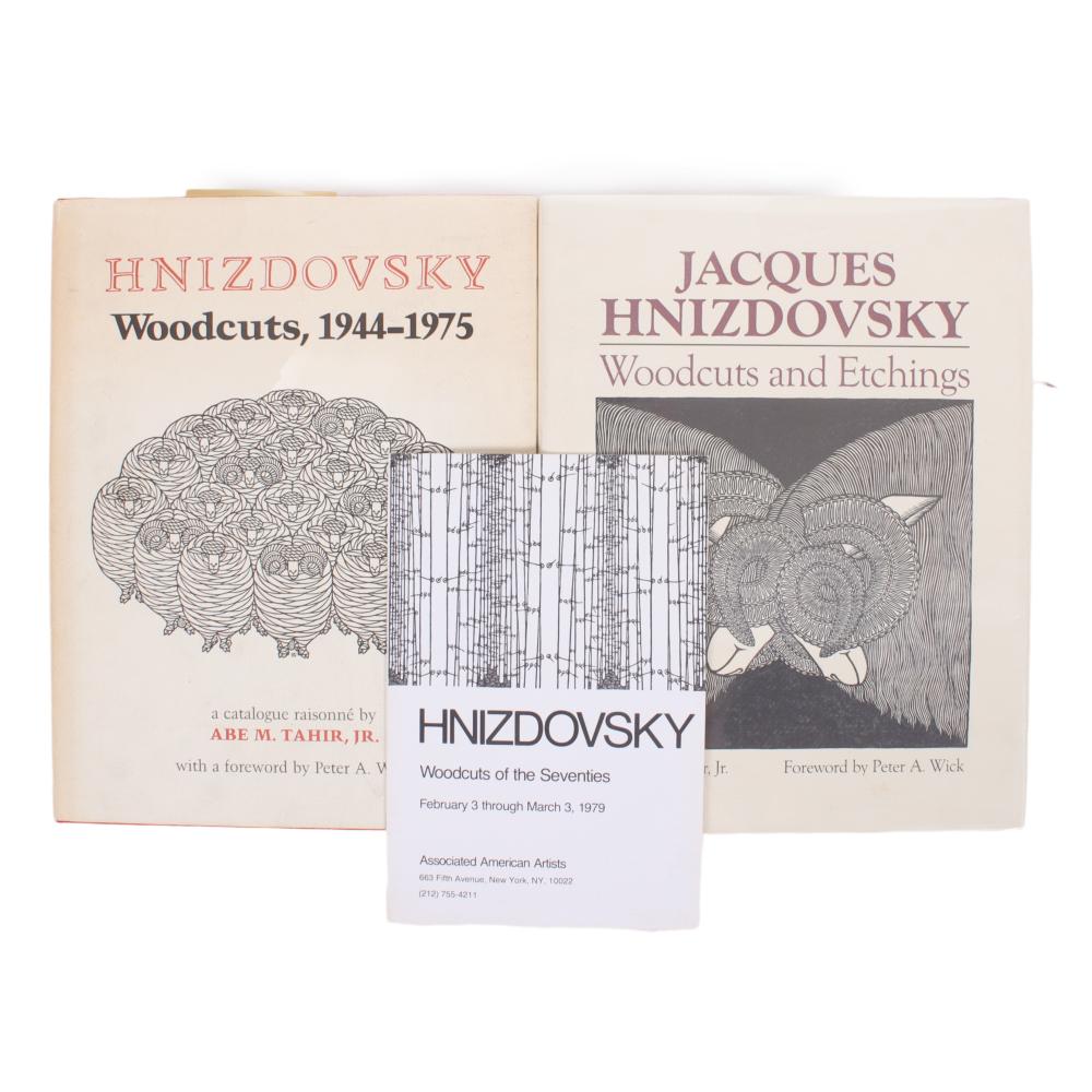 Appraisal: JACQUES HNIZDOVSKY WOODCUTS ARTIST MONOGRAPH BOOKS CATALOGUE RAISONNE EXHIBITION H