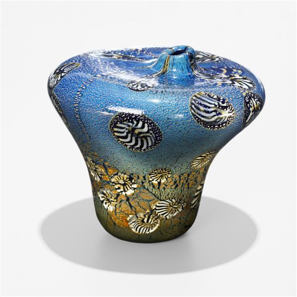 Appraisal: Aldo Nason vase from the Yokohama series AVEM Italy internal