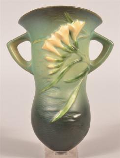 Appraisal: Roseville Art Pottery Freesia Wall Pocket - h