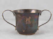 Appraisal: A Georgian silver two handled loving cup Richard Bayley London