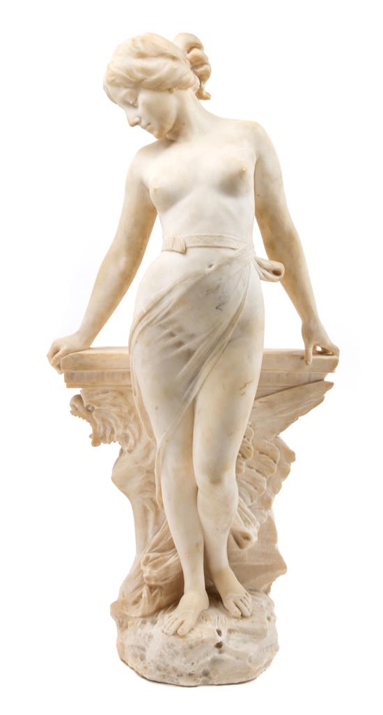 Appraisal: Sale Lot An Italian Alabaster Figure pietro bazzanti - depicting