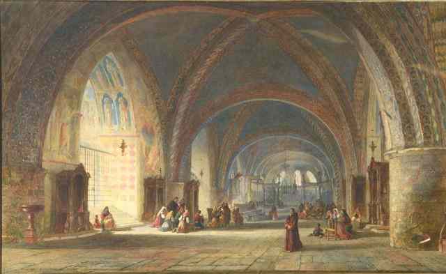 Appraisal: EDWARD ANGELO GOODALL - Interior of the Lower Chruch of