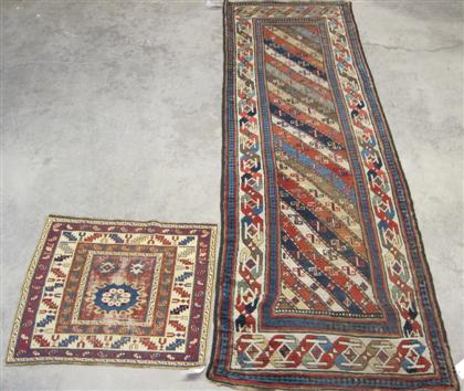 Appraisal: Two Caucasian rugsA Gendje long rug south Central Caucasus circa