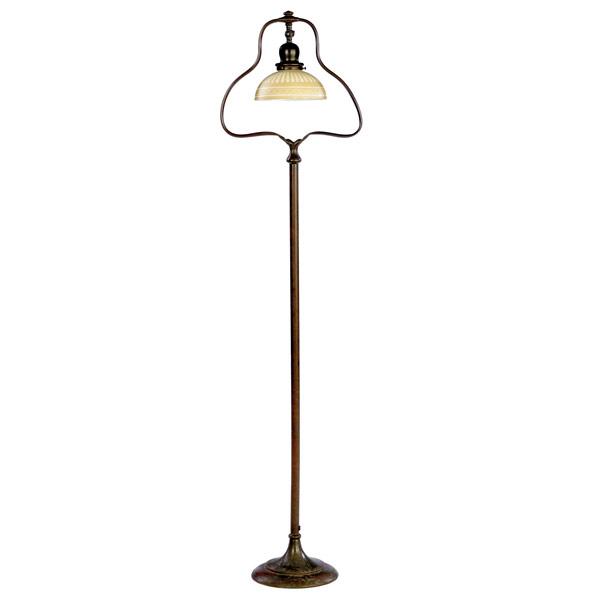 Appraisal: HANDEL Floor lamp with adjustable harp matched with a small