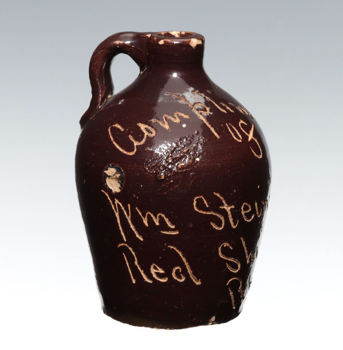 Appraisal: WM STEINMEYER RED SHIELD RYE MILWAUKEE MINI JUG