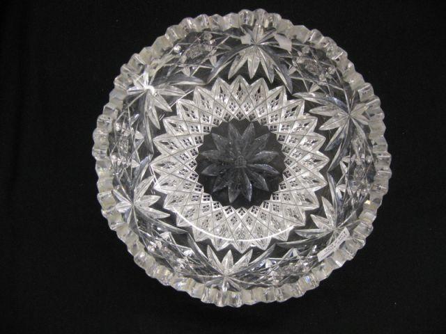 Appraisal: Hawkes Brilliant Period Cut Glass Bowl fancy cutwork signed diameter