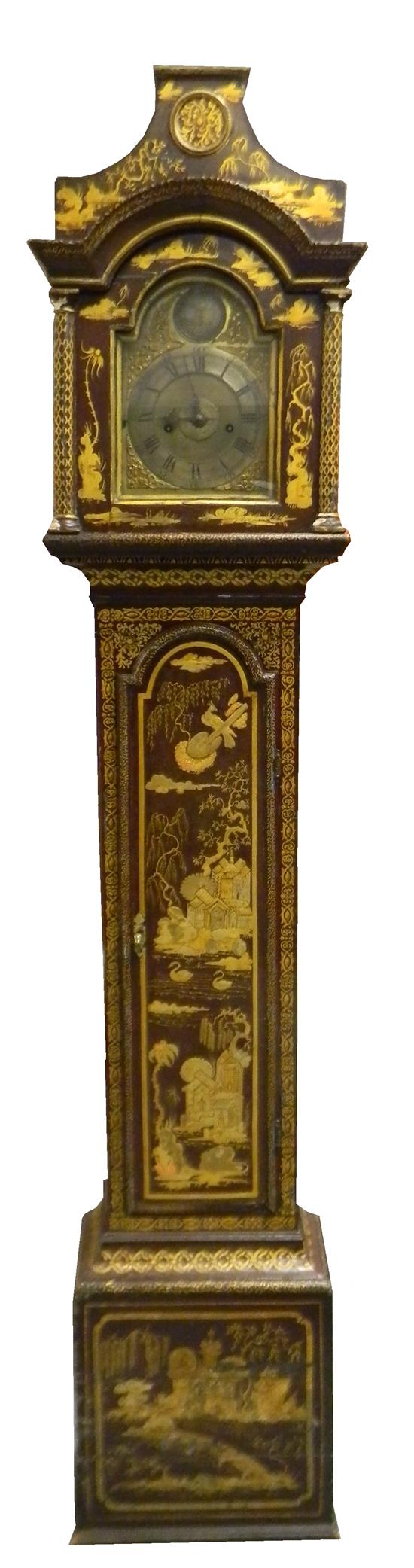 Appraisal: George III longcase clock by John Monkhouse London - decorated