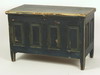 Appraisal: BLANKET CHEST - th C raised panel blanket chest lift