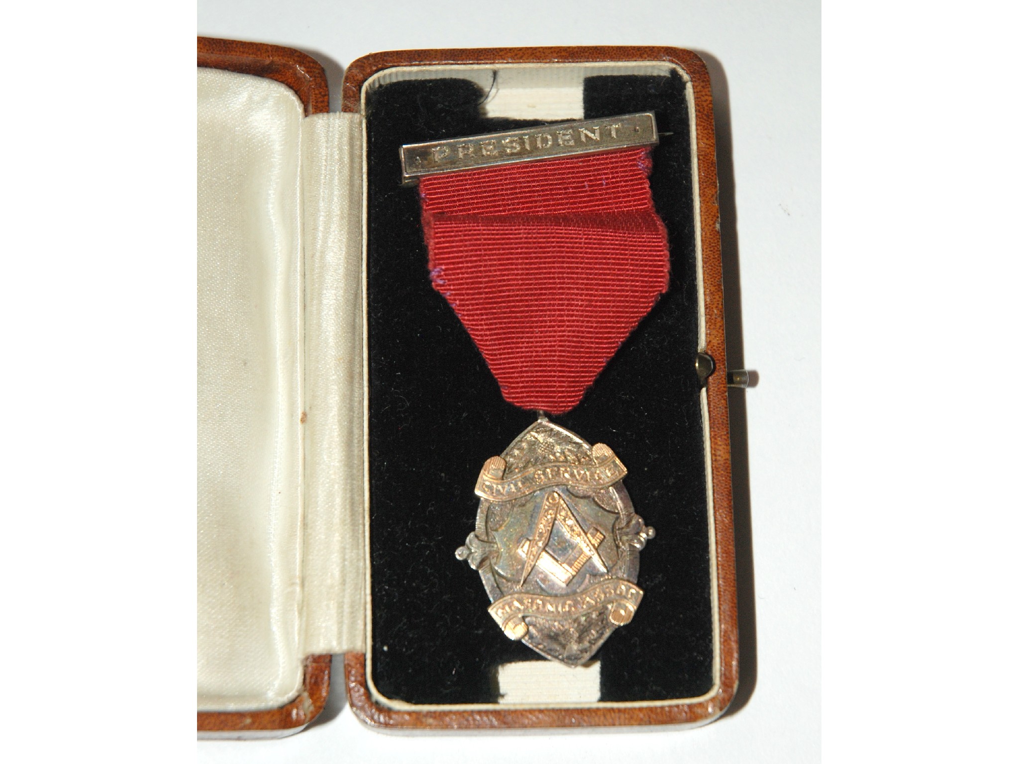 Appraisal: A collection of masonic memorabilia and ephemera including silver and