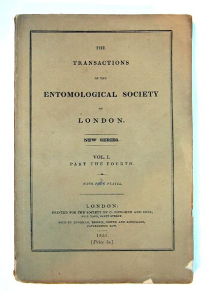 Appraisal: vols The Transactions of The Entomological Society of London New