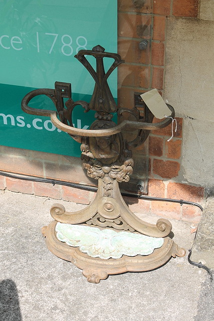 Appraisal: A VICTORIAN CAST IRON STICK STAND