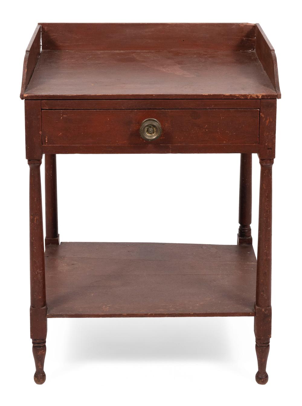 Appraisal: TWO-TIER WASHSTAND FIRST HALF OF THE TH CENTURY HEIGHT WIDTH