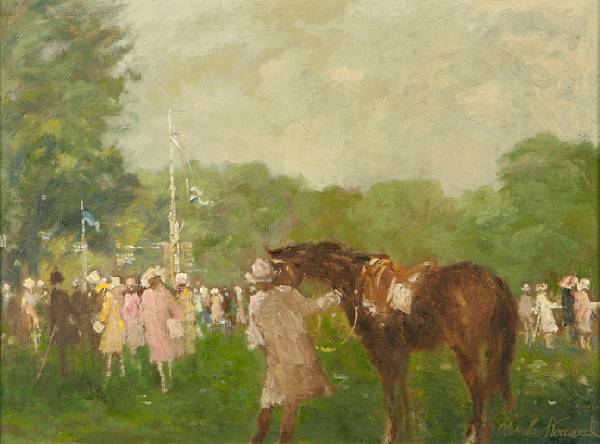 Appraisal: Charles Horwood British th Century A day a the races