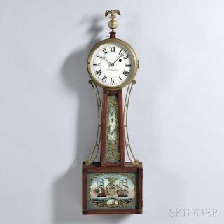 Appraisal: E Howard Co Patent Timepiece or Banjo Clock E Howard