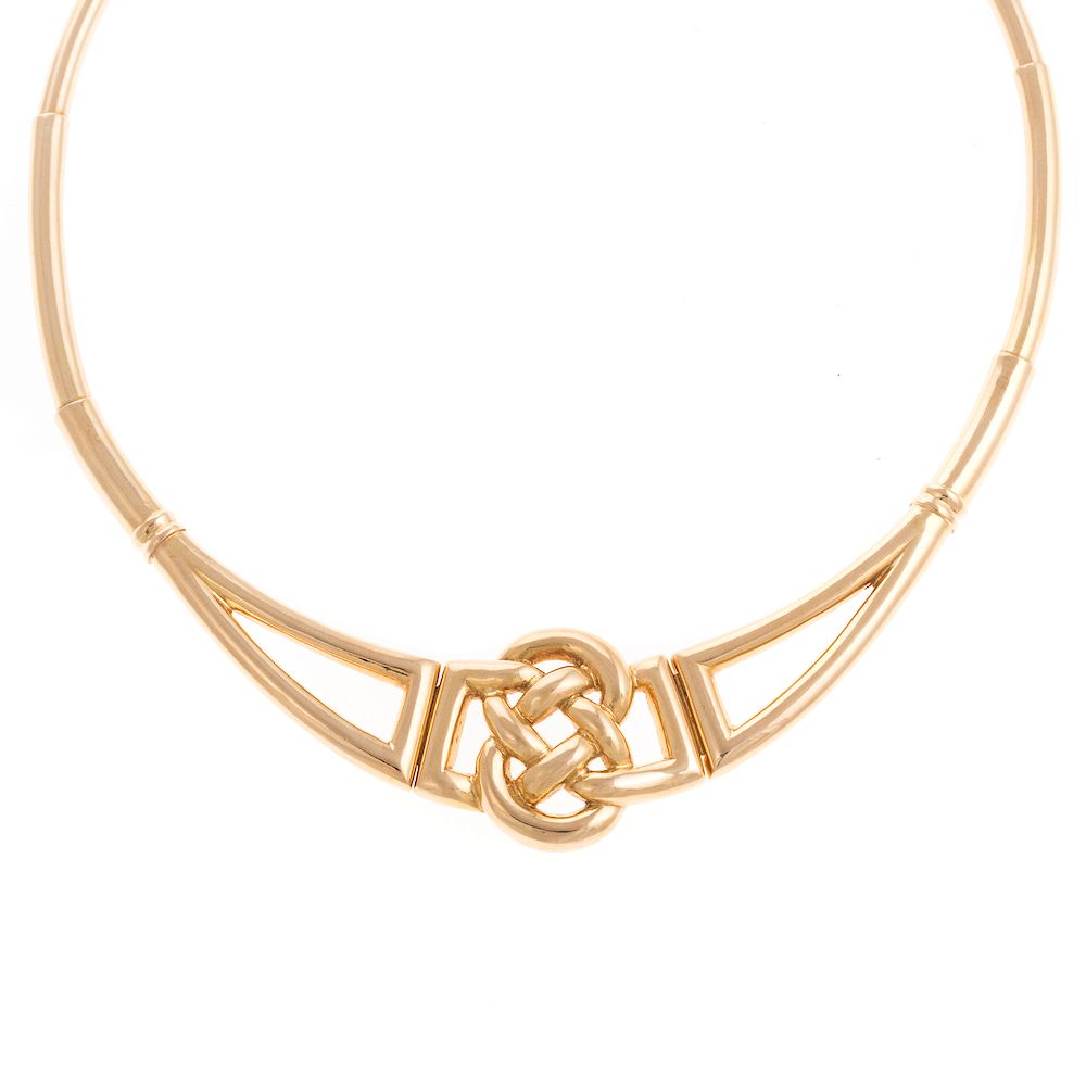 Appraisal: A Ladies Celtic Knot Necklace in K K yellow gold