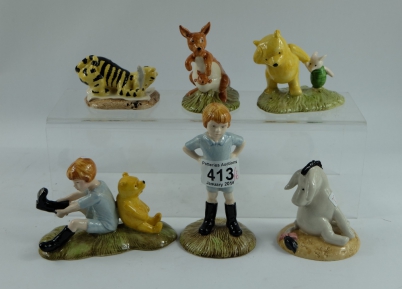 Appraisal: A collection of Royal Doulton Winnie The Pooh figures to