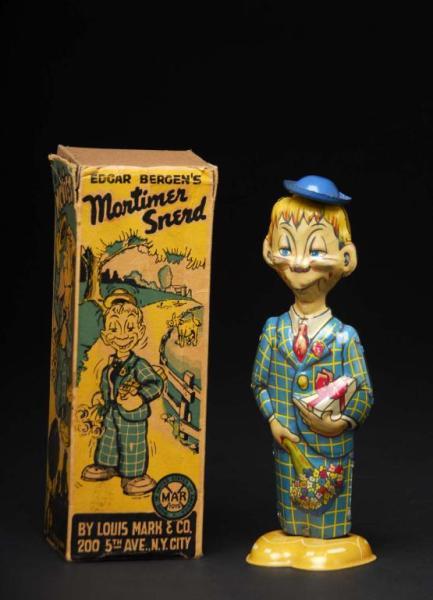 Appraisal: Tin Marx Mortimer Snerd Waddler Wind-Up Toy Description American Working