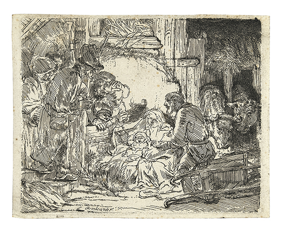 Appraisal: REMBRANDT VAN RIJN The Adoration of the Shepherds with the