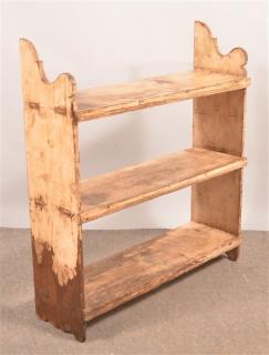 Appraisal: PA th Century Softwood Bucket Bench Pennsylvania th Century Softwood