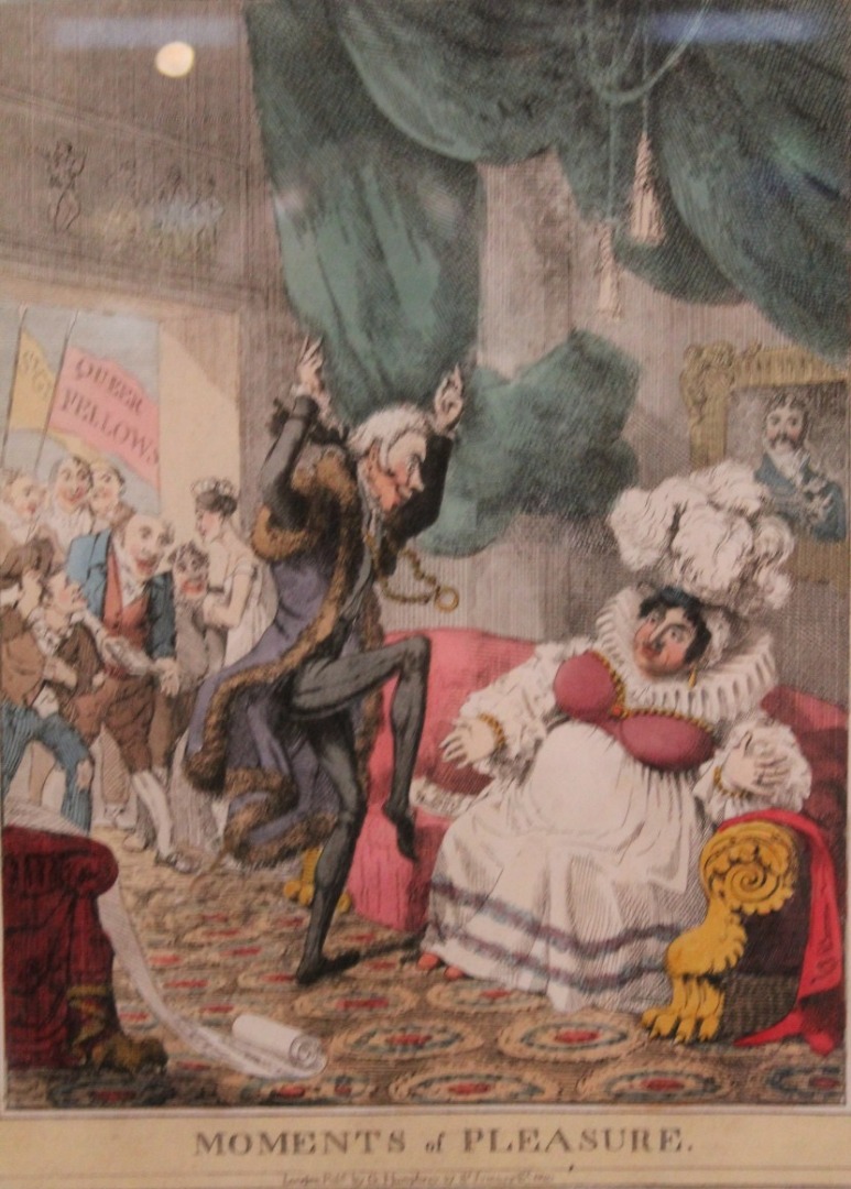 Appraisal: After Lane attributed Humphrey Moments Of Pleasure satirical print etching