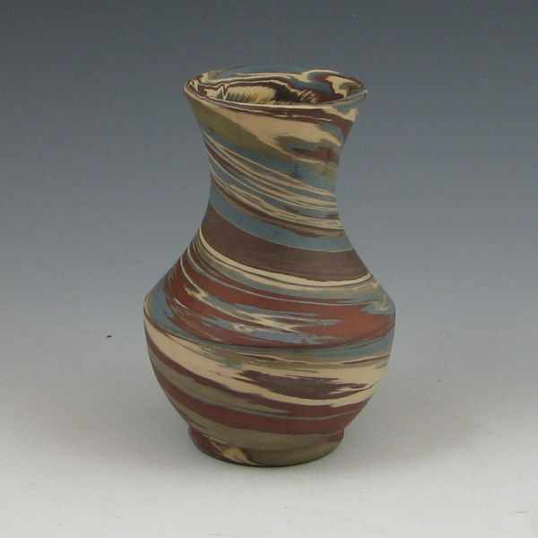 Appraisal: Niloak Mission Swirl vase Marked with impressed stamp and original