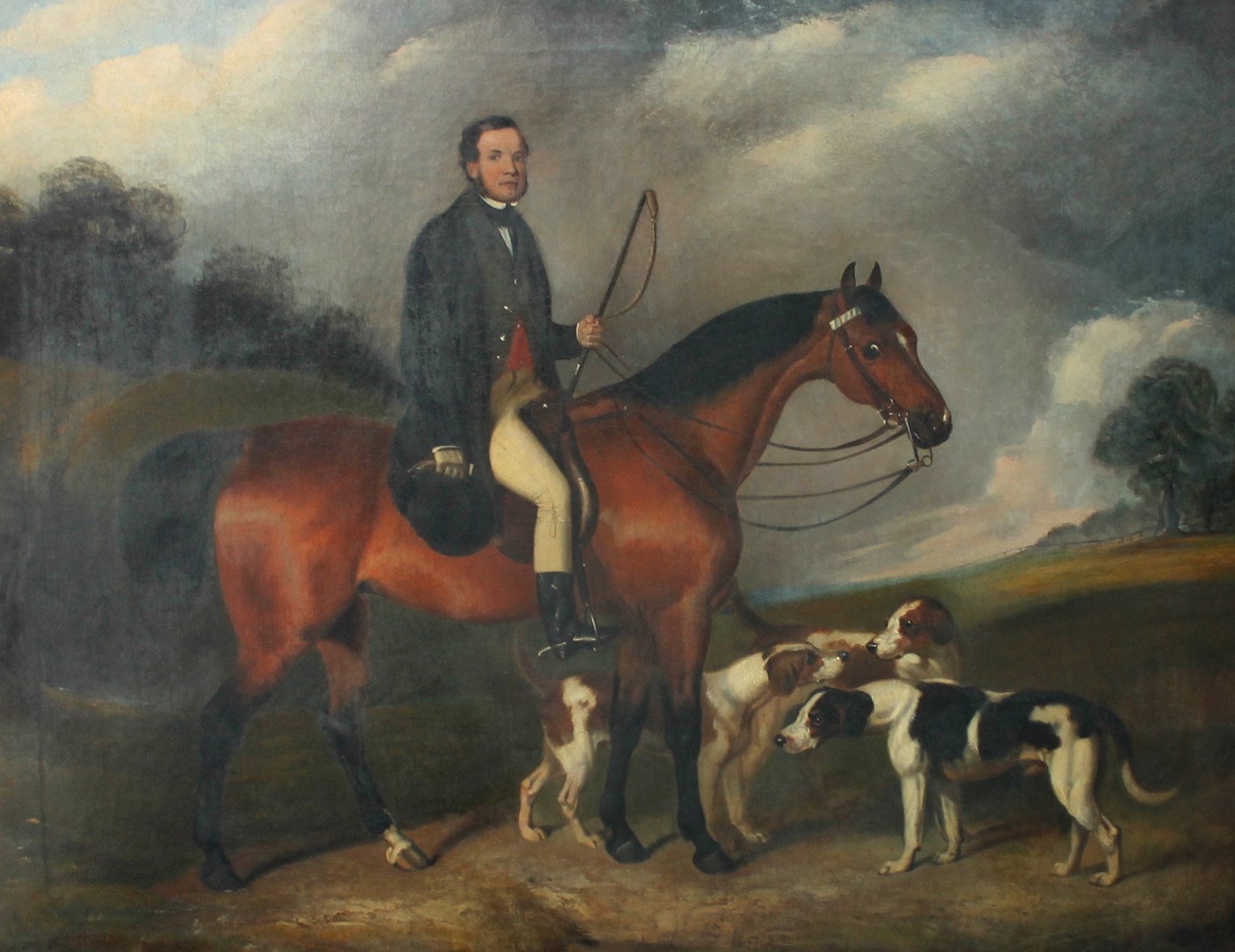 Appraisal: Circle of Henry Bernard Chalon Huntsman on horseback with hounds