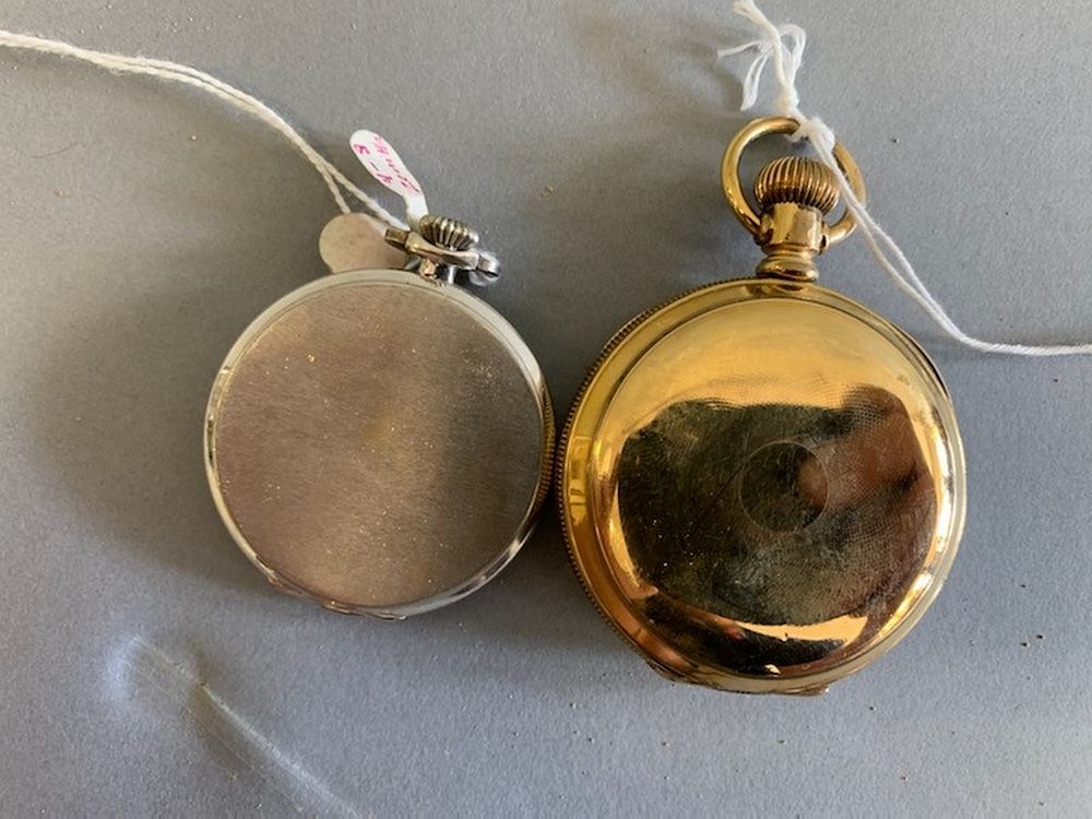 Appraisal: Two pocket watches to include Black Star and Gorham open