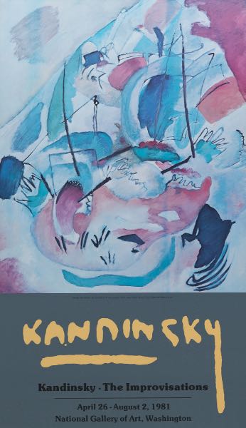 Appraisal: WASSILY KANDINSKY RUSSIAN - EXHIBITION POSTER x sight size Kandinsky