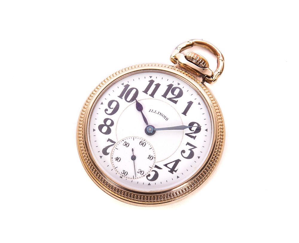 Appraisal: Illinois Bunn Special j Railroad Pocket Watch Illinois Bunn Specail