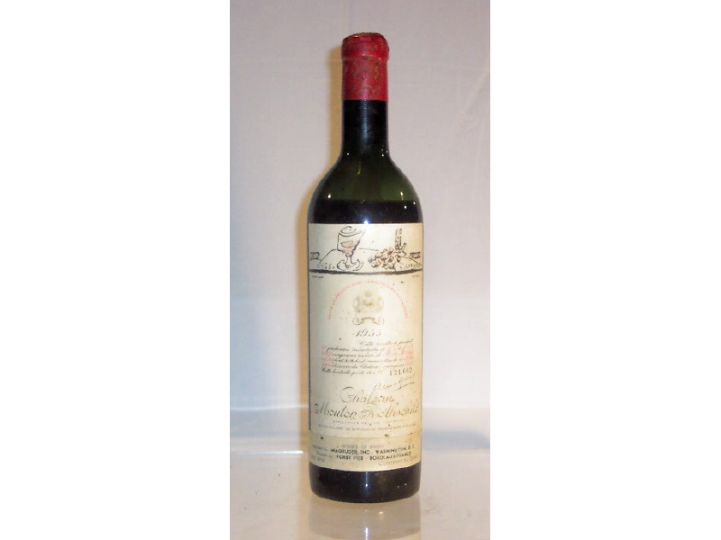 Appraisal: Chateau Mouton Rothschild Vintage No - ml bottle Low -shoulder