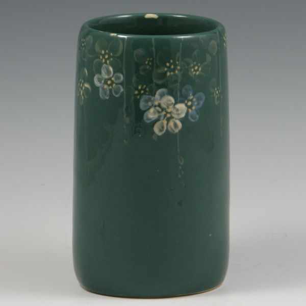 Appraisal: Weller Green Louwelsa Vase marked die impressed Weller three skips