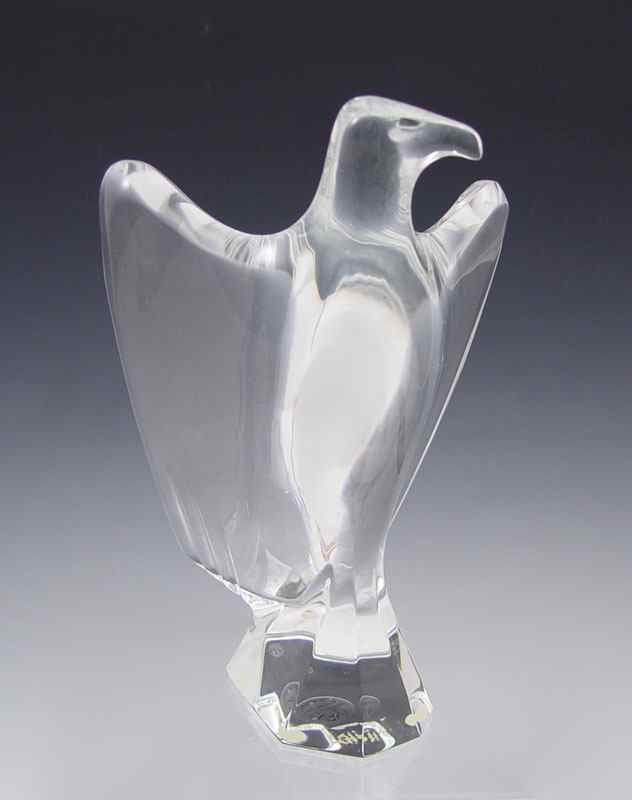 Appraisal: ROBERT RIGOT BACCARAT FRENCH CRYSTAL EAGLE Signed Baccarat RRigot Baccarat