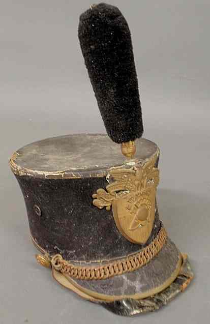 Appraisal: West Point Army cadet's shako by J W Bayly Son