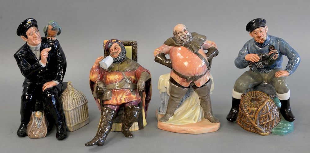 Appraisal: Four Royal Doulton Figures to include Falstaff The Lobsterman Shore